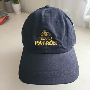 Patrón Tequila Bee Embroidered Classic Baseball Cap Hat Black Adjustable NWT